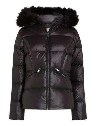 Calvin Klein Mw Padded Real Down Jacket Svart