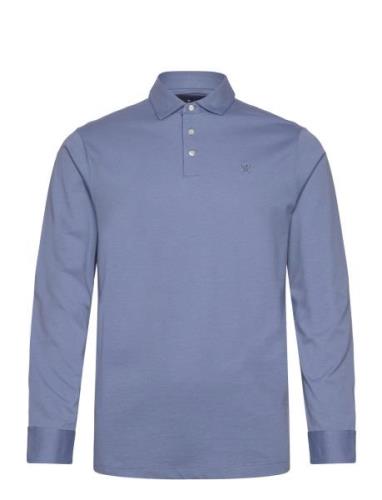 Hackett London Pima Cotton Polo Ls Blå