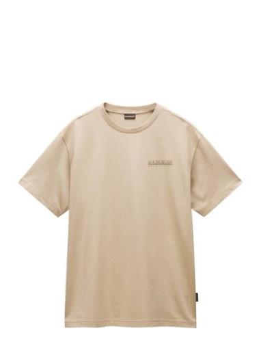 Napapijri Albula Short Sleeve T-Shirt Beige