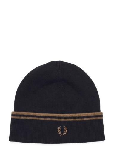 Fred Perry T/T Merino Wool Beanie Svart