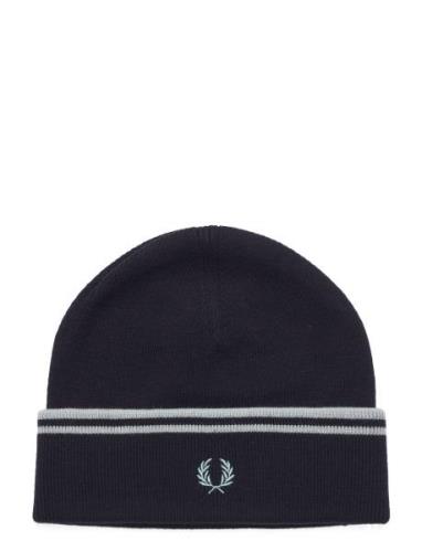 Fred Perry T/T Merino Wool Beanie Marinblå