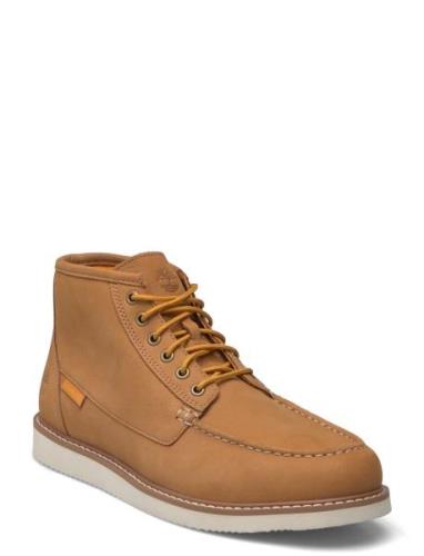 Timberland Newmarket Mid Lace Up Chukka Boot Wheat Nubuck Brun