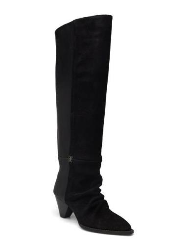 Dante6 Sonora Suede Mix Knee Boots Svart