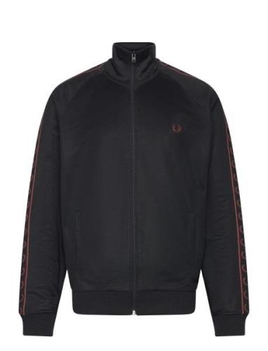 Fred Perry Contrast Tape Trk Jkt Svart