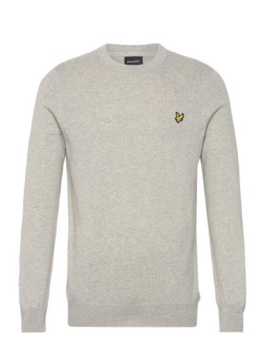 Lyle & Scott Cotton Merino Crew Neck Jumper Grå