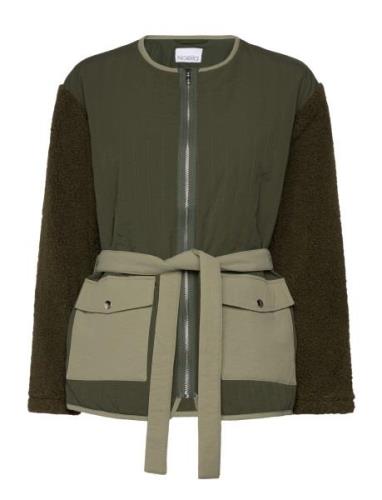 Noella Fauna Mix Jacket Khaki Green