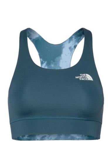 The North Face W Flex Reversible Bra Print Blå