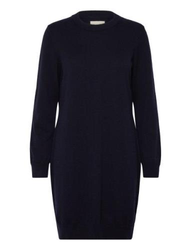 GANT Superfine Lambswool Dress Marinblå