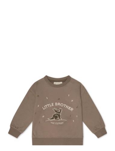 That's Mine Finley Little Brother Sweatshirt Brun