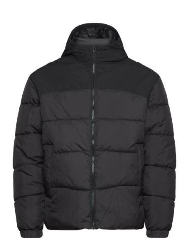 Jack & J S Jjmoon Hood Puffer Svart