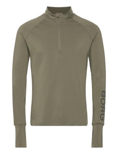 Björn Borg Borg Midlayer Half Zip Khaki Green