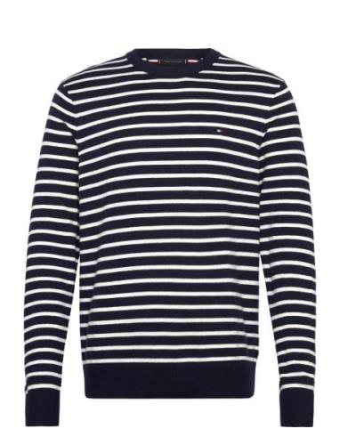 Tommy Hilfiger Pima Org Ctn Cashmere Crew Neck Marinblå