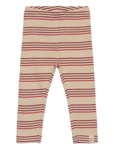 Petit Piao Legging Modal Multi Striped Röd