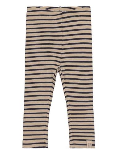 Petit Piao Legging Modal Striped Marinblå