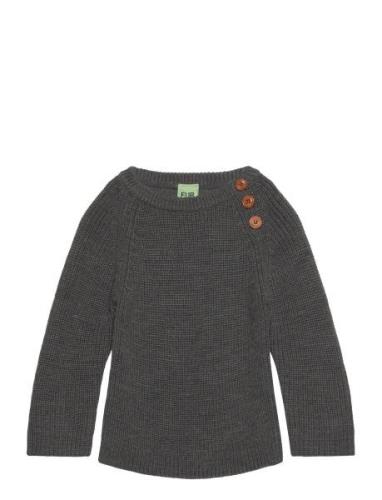 FUB Baby Rib Sweater Grå