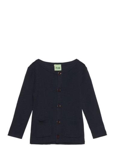 FUB Baby Rib Cardigan Marinblå