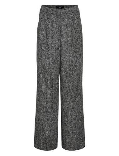 Vila Vievie Hw Wide Leg Tailored Pant Grå