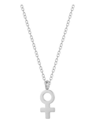 Bud To Rose Woman Necklace Silver