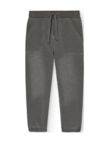 Boboli Fleece Denim Trousers For Boy -Bci Grå