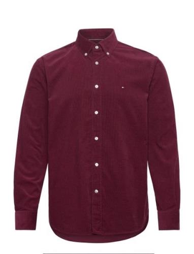 Tommy Hilfiger Solid Corduroy Rf Shirt Burgundy