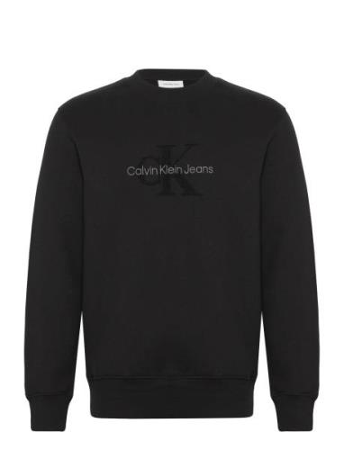 Calvin Klein Jeans Chenille Monologo Crew Neck Svart