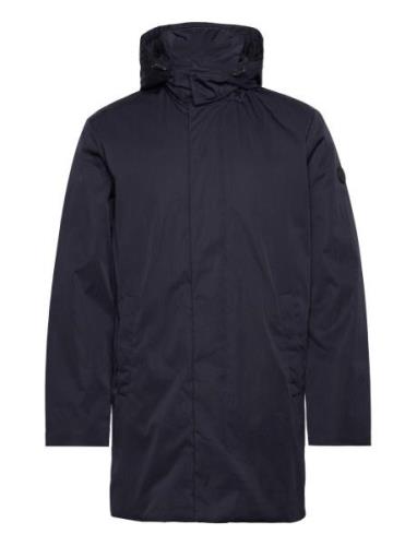 GANT Padded Car Coat Marinblå