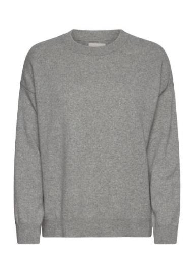 GANT Superfine Lambswool C-Neck Grå