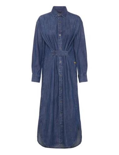 G-Star RAW Long Tab Shirt Dress L\S Wmn Blå