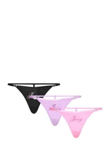 Juicy Couture Mon-Fri Gothic Thong Rosa