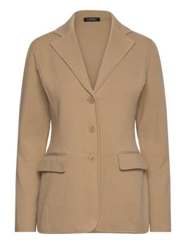 Lauren Ralph Lauren Cotton-Blend Blazer Beige