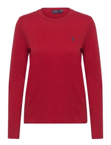 Polo Ralph Lauren Long-Sleeve Jersey Crewneck Tee Röd