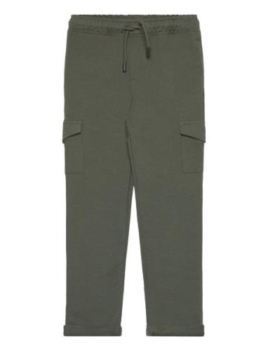 Mango Cotton Jogger Cargo Trousers Grön