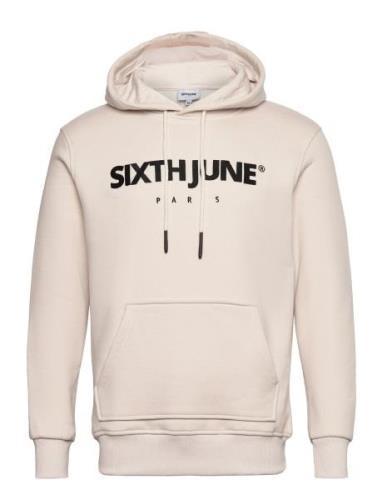 SIXTH JUNE Essentiel Ls Hoodie Kräm