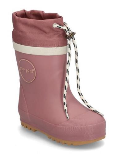 Pom Pom Gumboots™ Thermo Rosa