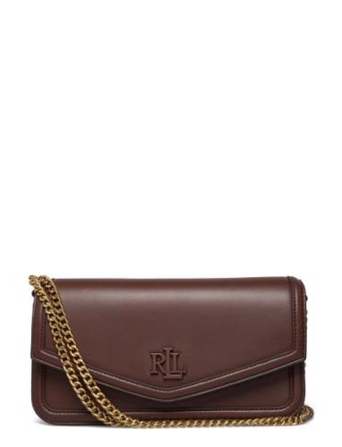 Lauren Ralph Lauren Nappa Leather Medium Sawyer Bag Brun