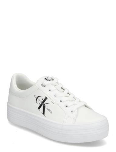 Calvin Klein Vulc Flatform Laceup Low Lth Vit