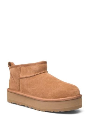 UGG K Classic Ultra Mini Platform Beige