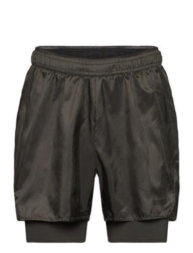 Björn Borg Borg Running Shorts 2 In 1 Khaki Green