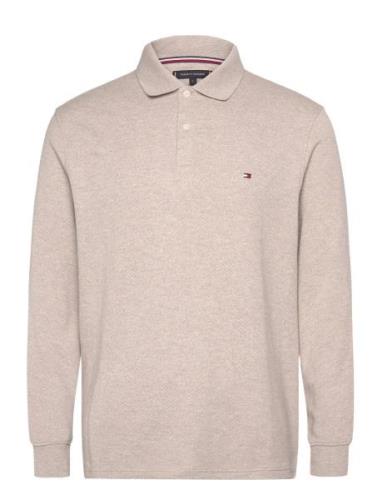 Tommy Hilfiger L/S Waffle Reg Polo Beige