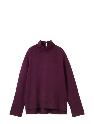 Tom Tailor Knit Cosy Mock-Neck Burgundy