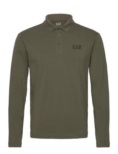 EA7 Polo Shirt Khaki Green