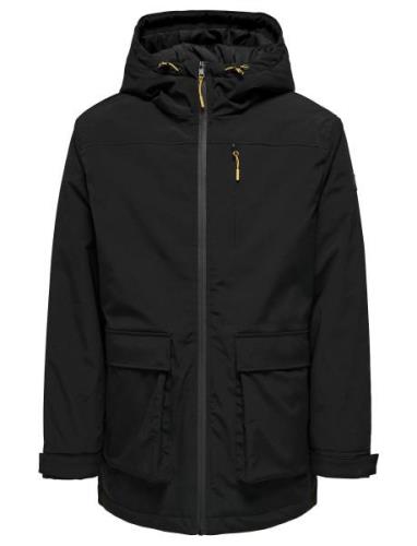 ONLY & SONS Onstom Parka Athl Svart