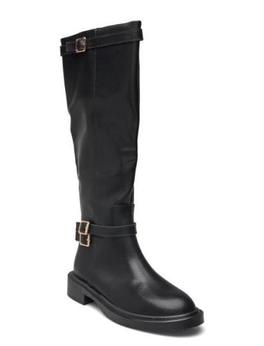 Bianco Biapaloma Knee High Boot Smooth Leather Svart