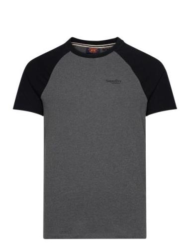 Superdry Essential Logo Baseball Tshirt Svart