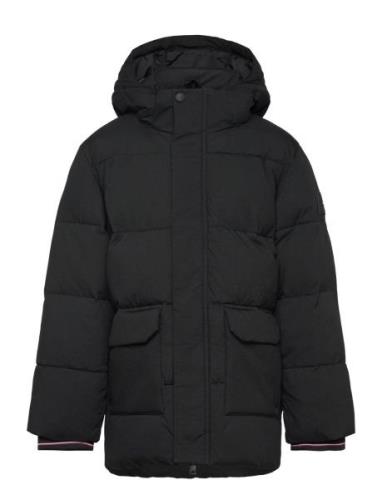 Tommy Hilfiger Monotype Ribstop Puffer Jacket Svart