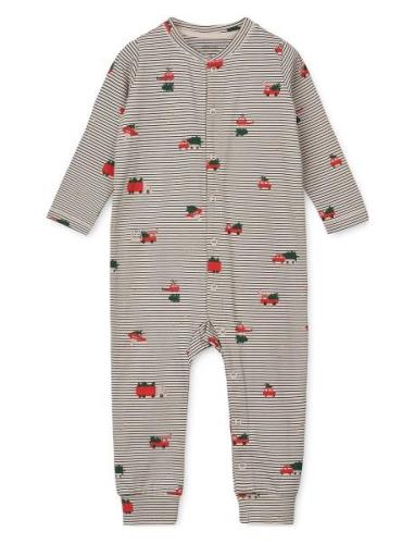 Liewood Birk Printed Pyjamas Jumpsuit Multi/patterned