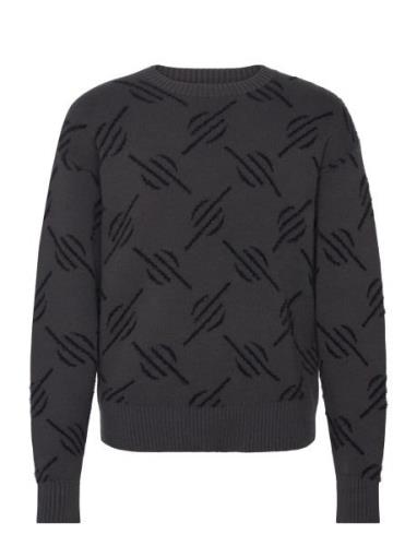 Daily Paper Tevin Monogram Knit Sweater Svart