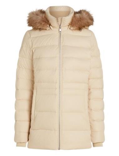 Tommy Hilfiger Tyra Down Jacket With Fur Kräm