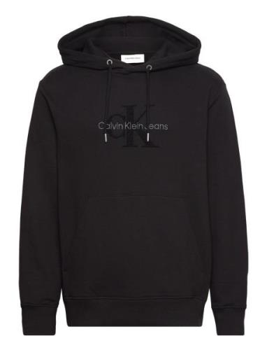 Calvin Klein Jeans Chenille Monologo Hoodie Svart