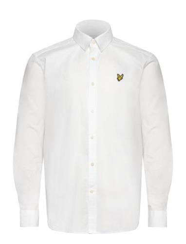 Lyle & Scott Long Sleeve Poplin Shirt Vit